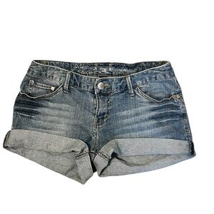 2/$30 Express- Blue Denim Cuffed Jean Shorts – Size 6